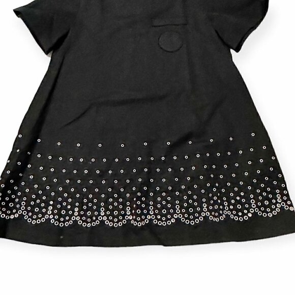 Alexander Wang Black Mini Dress with Studs, Size‎ 10 - Picture 7 of 13